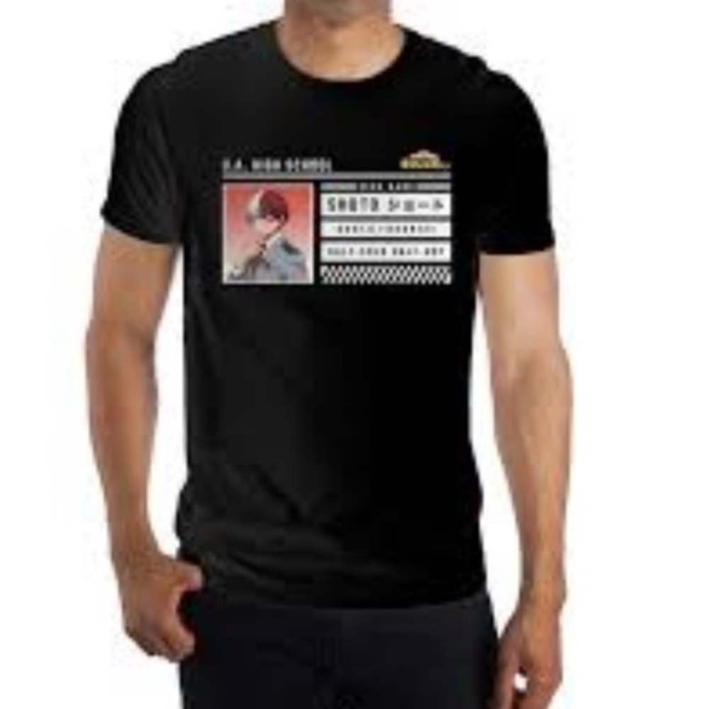 MY HERO ACADEMIA Shoto Todoroki U.A. High School Badge T-Shirt size medium